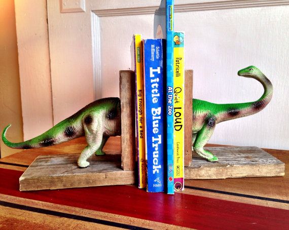 dinosaur bedroom book ends