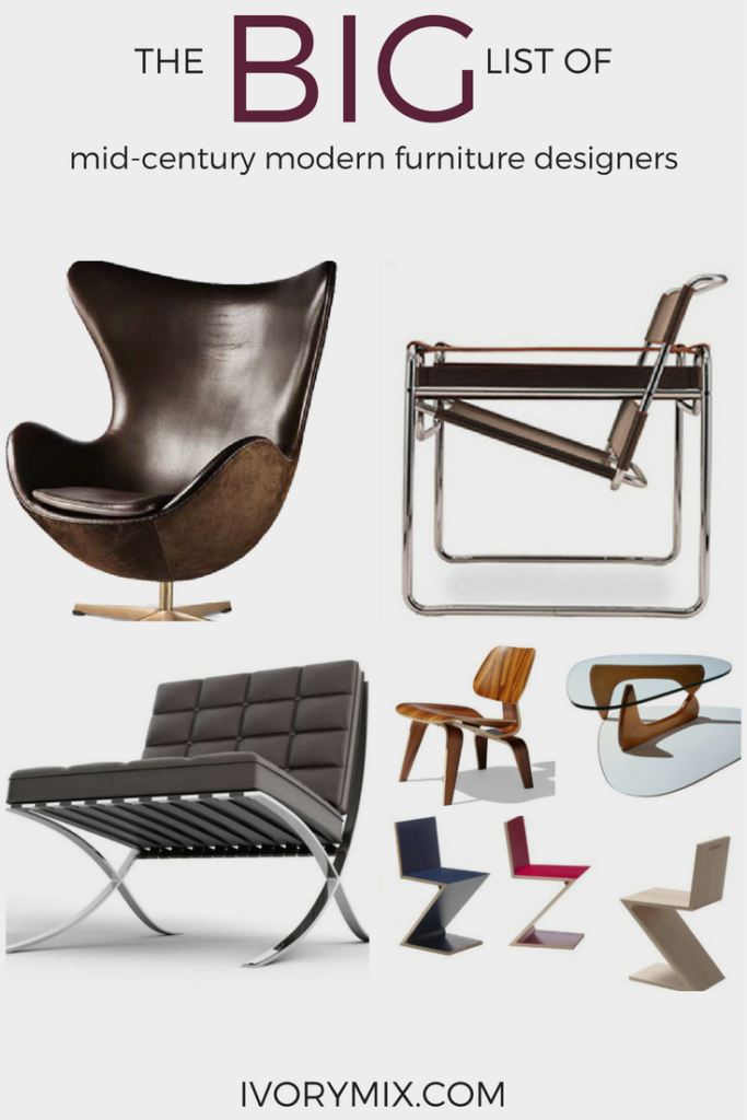 Mid century modern online chair styles