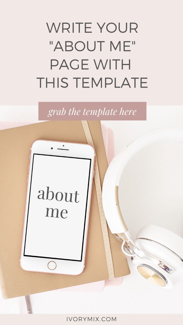 Simple about me page tips and template for your blog