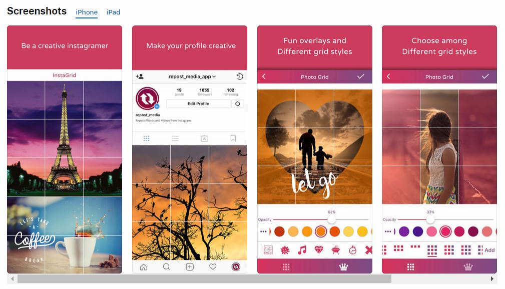 free grid app for instagram