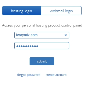 Start a blog - bluehost login