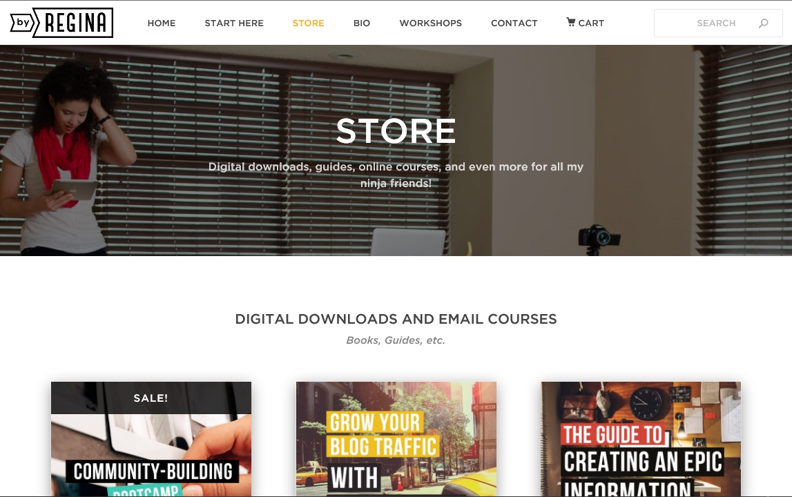 create a store on your blog