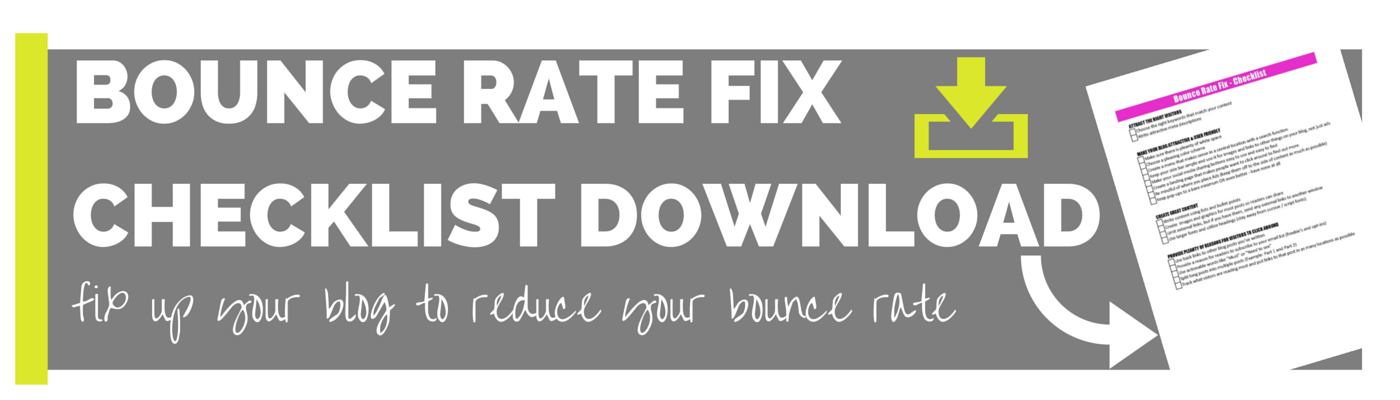 Bounce rate fix checklist image