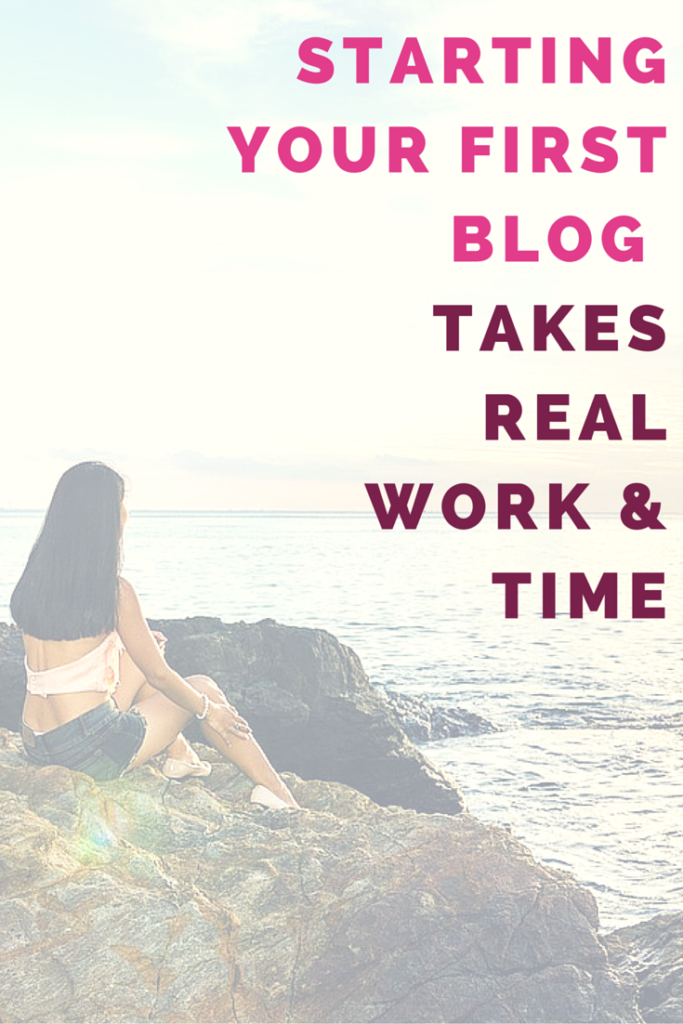 Starting a blog takes real work and time