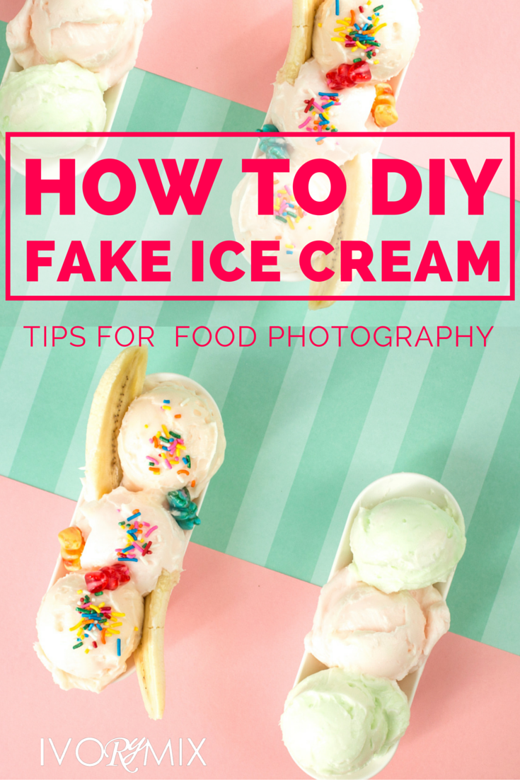 How to DIY Fake Ice Cream for Food Photography Ivory Mix