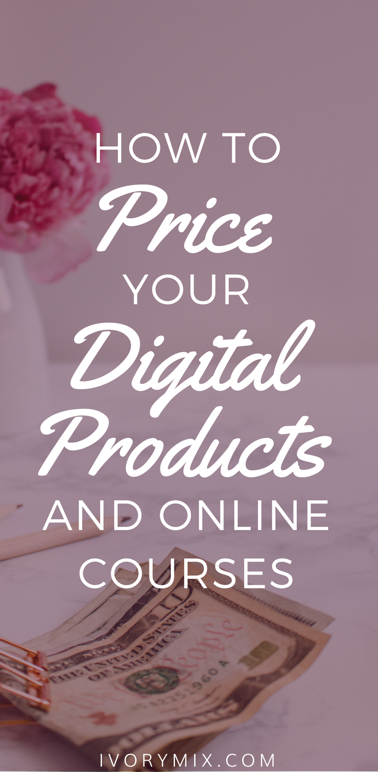 How to price your digital products ebooks and online courses