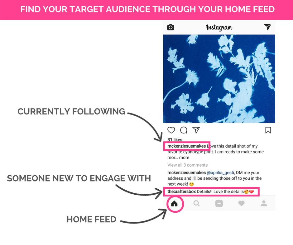 find and engage with the accounts that your following is engaging with - can you see comments on instagram following feed