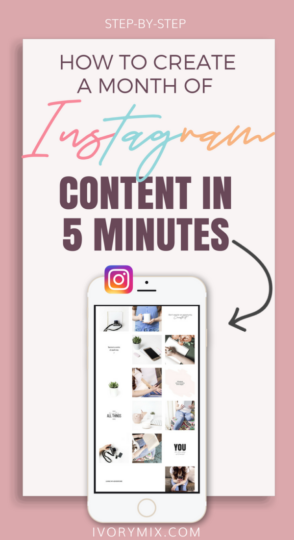 How to create a colorful month of Instagram content (in 5 minutes ...