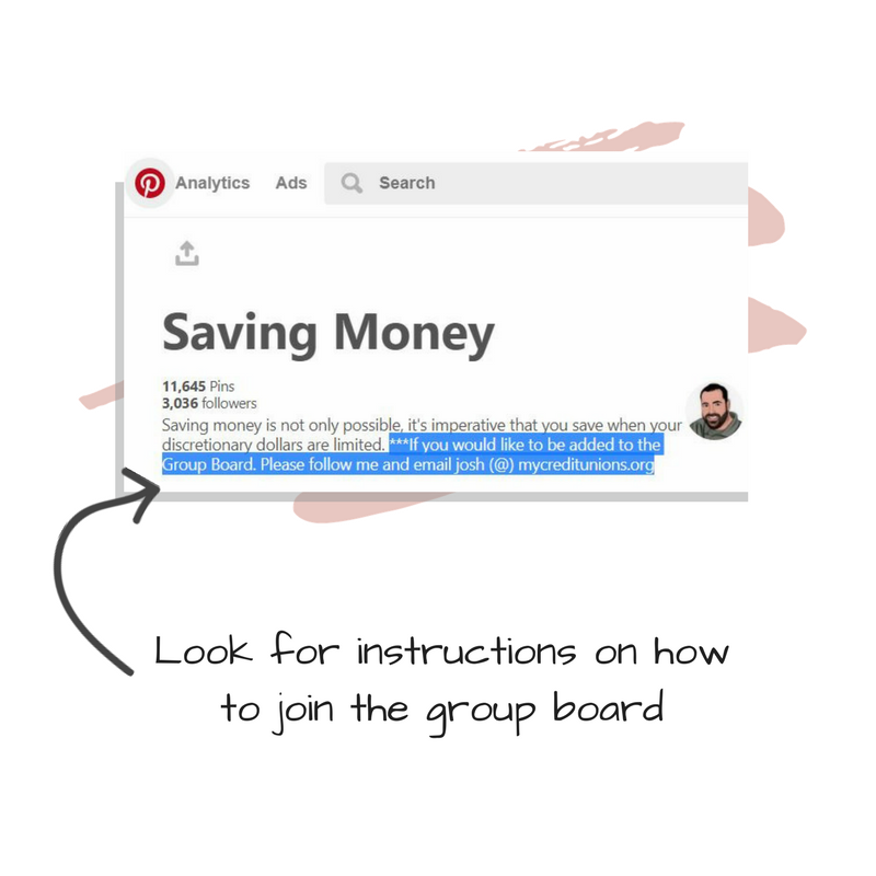 Pinterest Group Boards Instructions to Join