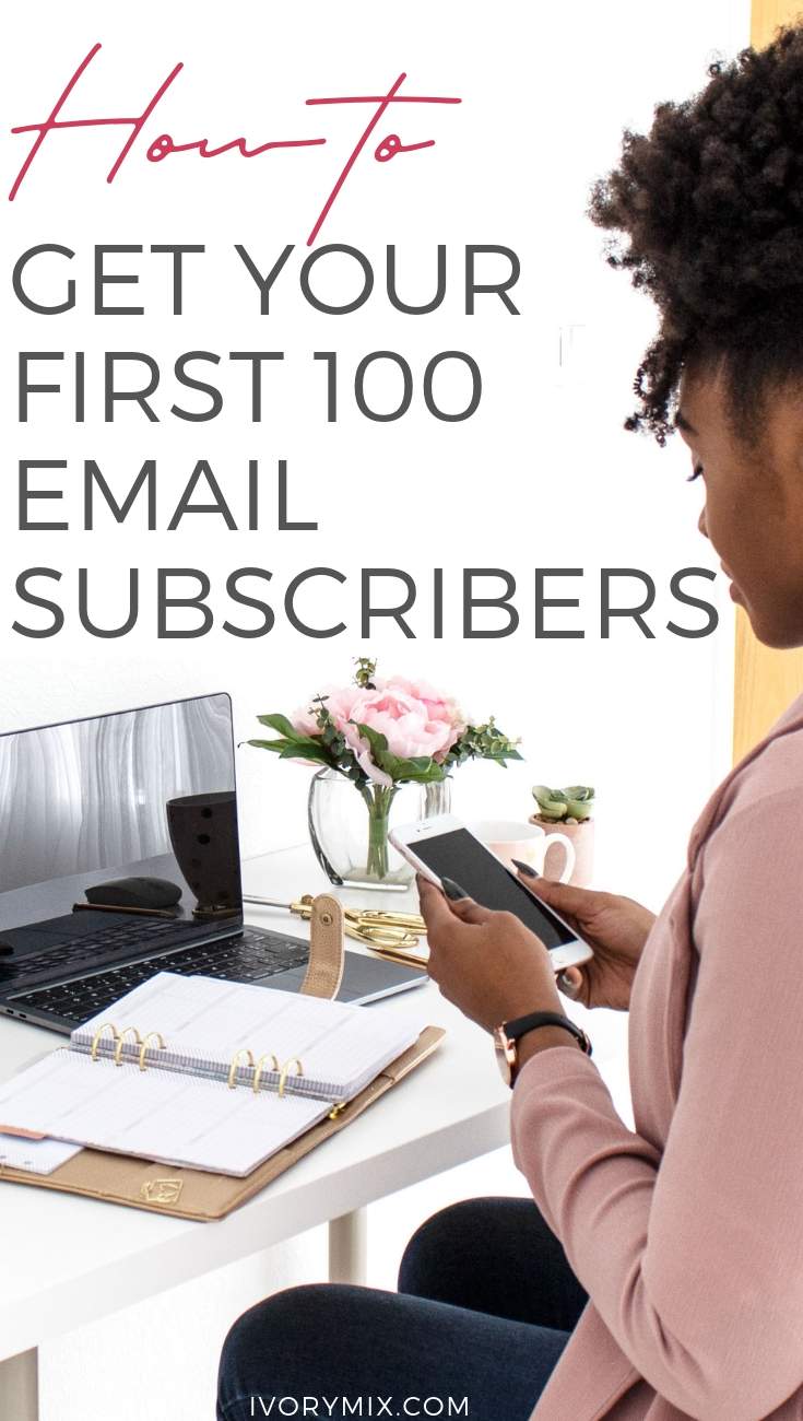 How to grow your email list and get your first 100 email subscribers - Example of free stock photo opt-in form and Example form on another website showing you How to grow your email list and get your first 100 email subscribers - ideas for lead magnets, freebies, and opt-ins -