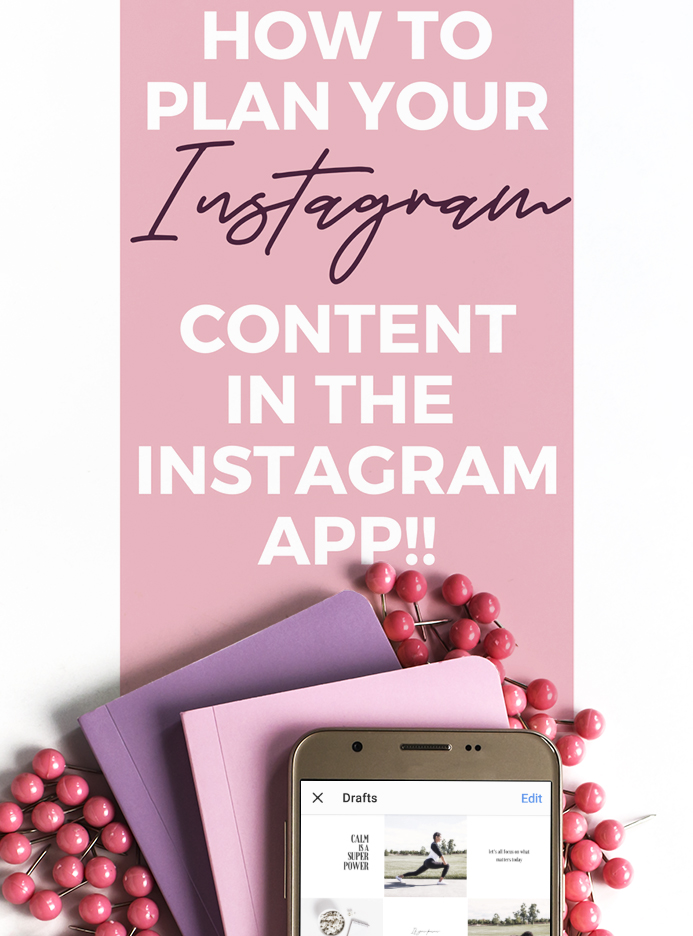 How to plan instagram content inside the instagram app