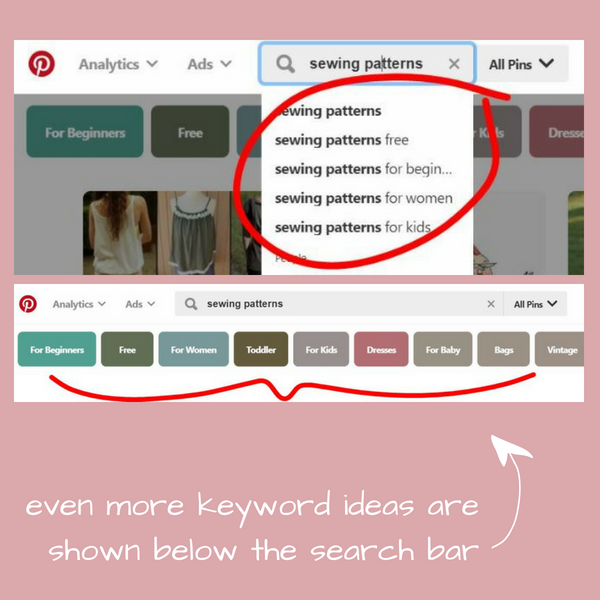 Step 3. Continue clicking each one of those colorful suggested words until you have seen and come up with a large number of keyword terms and ideas.