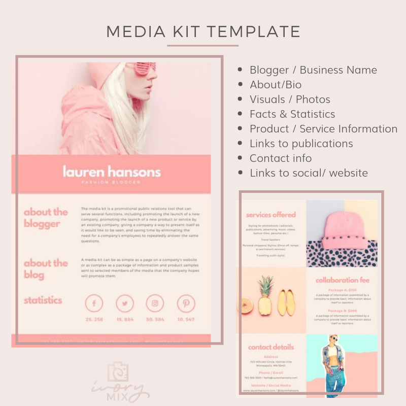 Media Kit Template