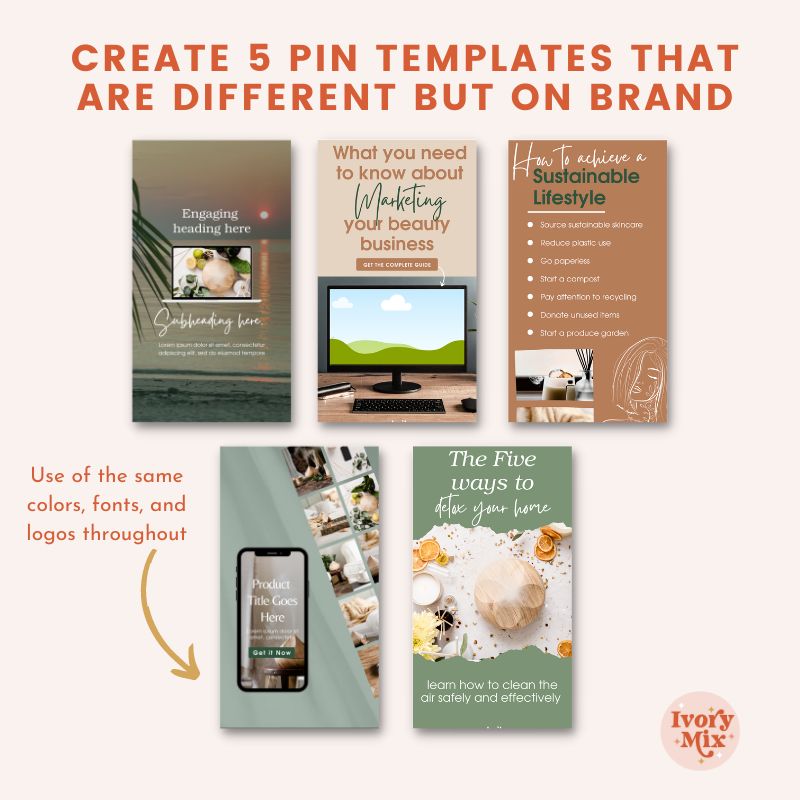 How to Create 30 Pins from 3 Blog posts or Videos (Fill Your Pinterest  Content Schedule) - Ivory Mix