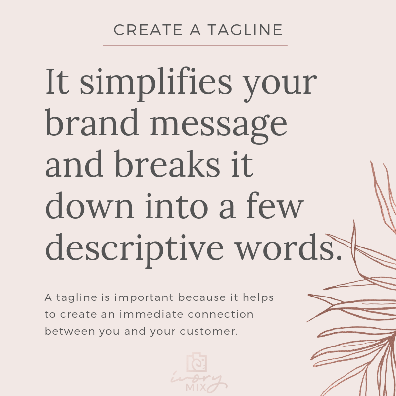 Create a brand for your blog - complete guide to branding - create a tagline