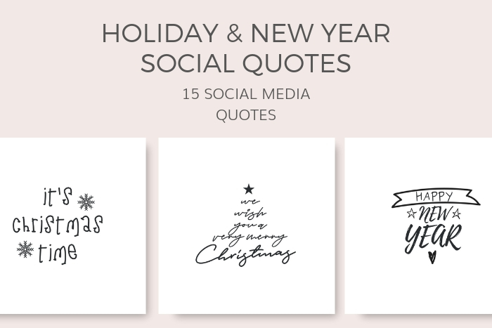 holiday new year social quote graphics ivory mix christmas watermarks