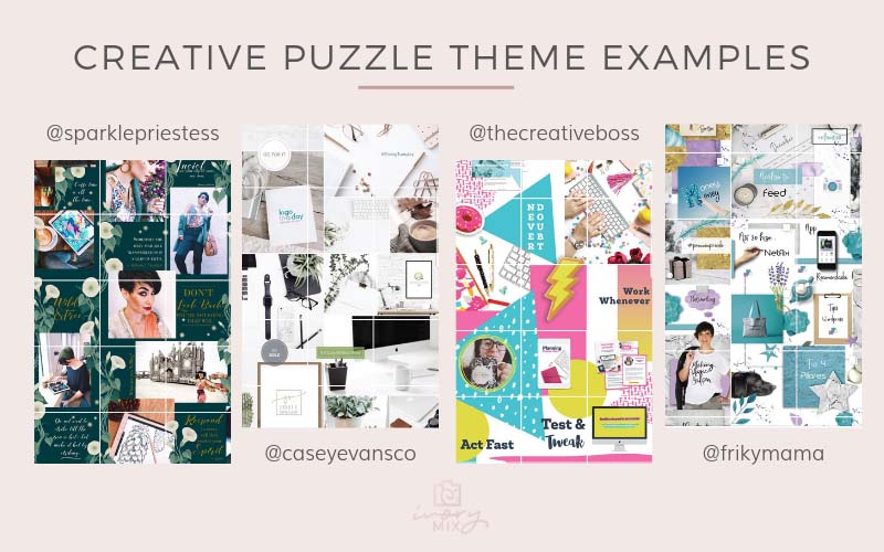 Easiest Way To Create An Puzzle Theme On Your Instagram Grid No