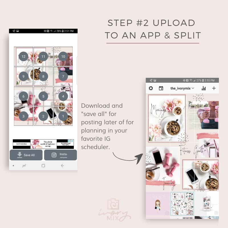 Easiest Way To Create An Puzzle Theme On Your Instagram Grid No