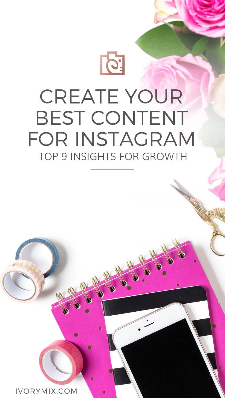 Post only the BEST Instagram content using your top 9 insights to help you in planning and growing on Instagram. There's a video tutorial and a free worksheet to help you create new ideas for photos, captions, hashtags, and more.