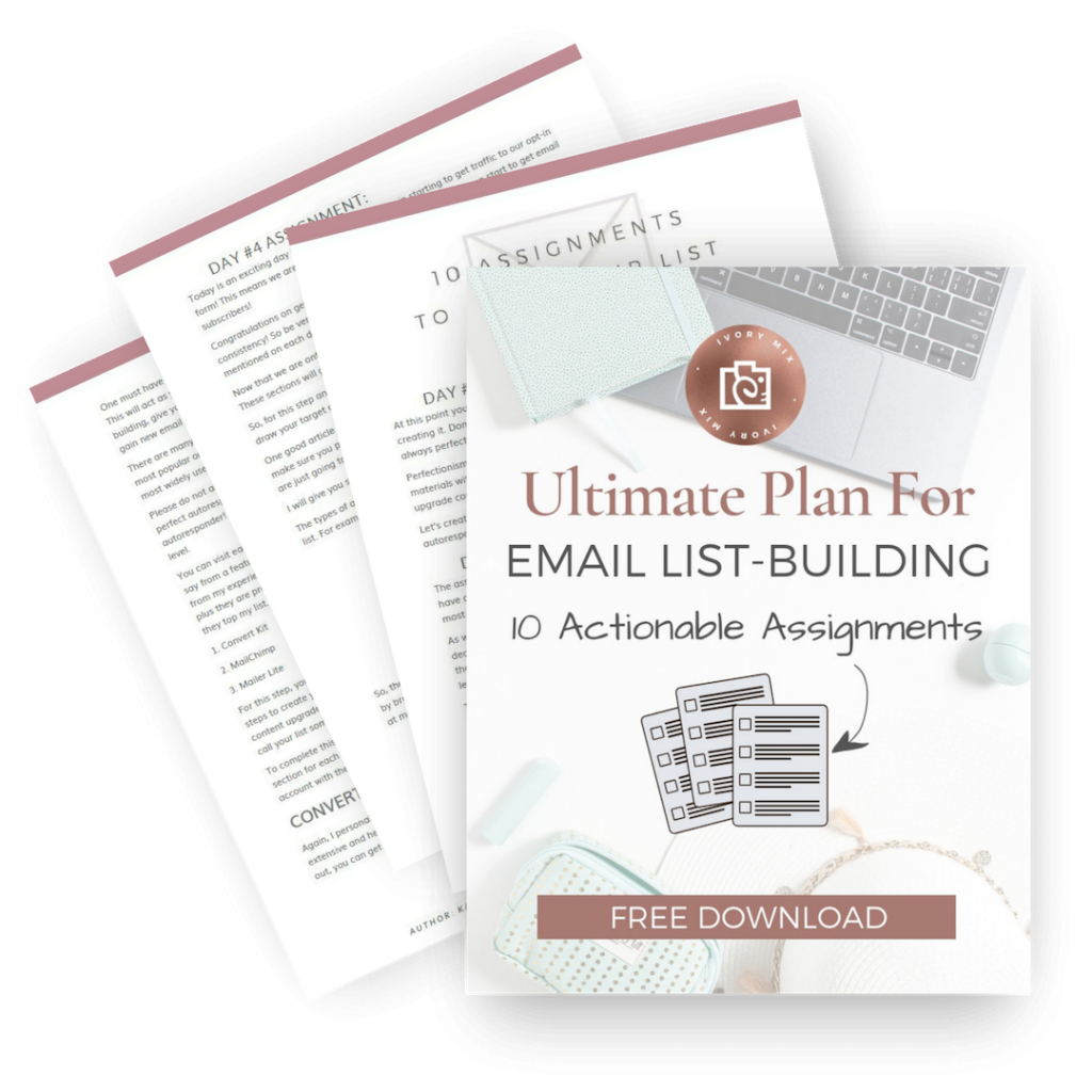 Free Email List Building Plan Ivory Mix