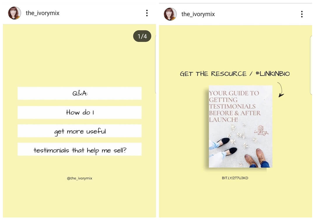 Instagram Post Example Call to Action