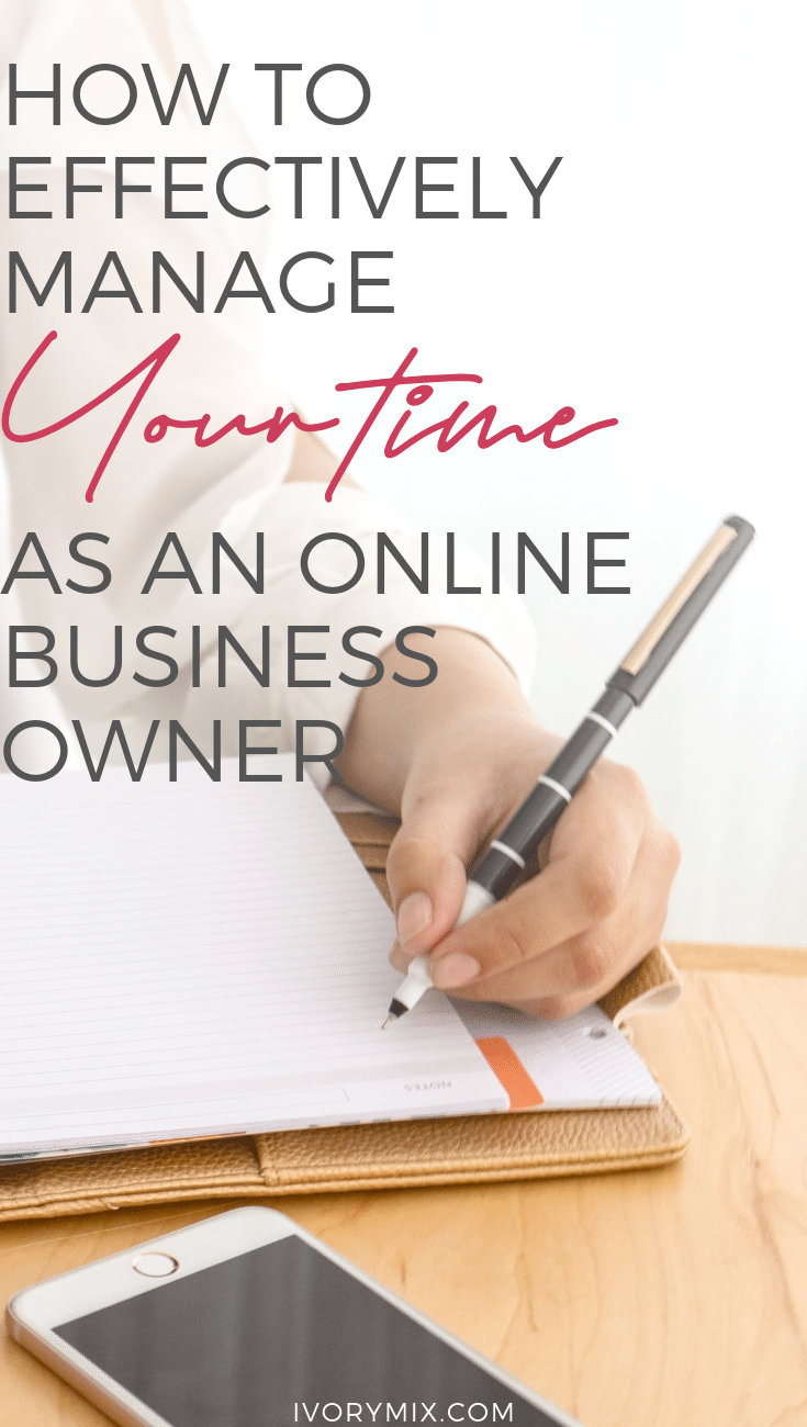 Learn how to manage your time in your online business with these time management hacks for blogs and more