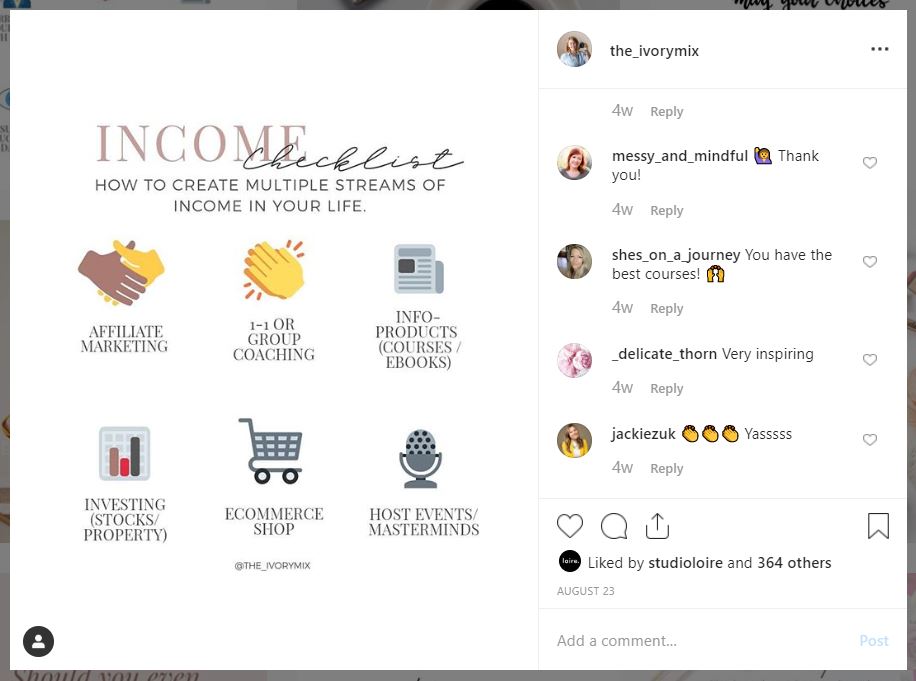 infographic informational instagram content