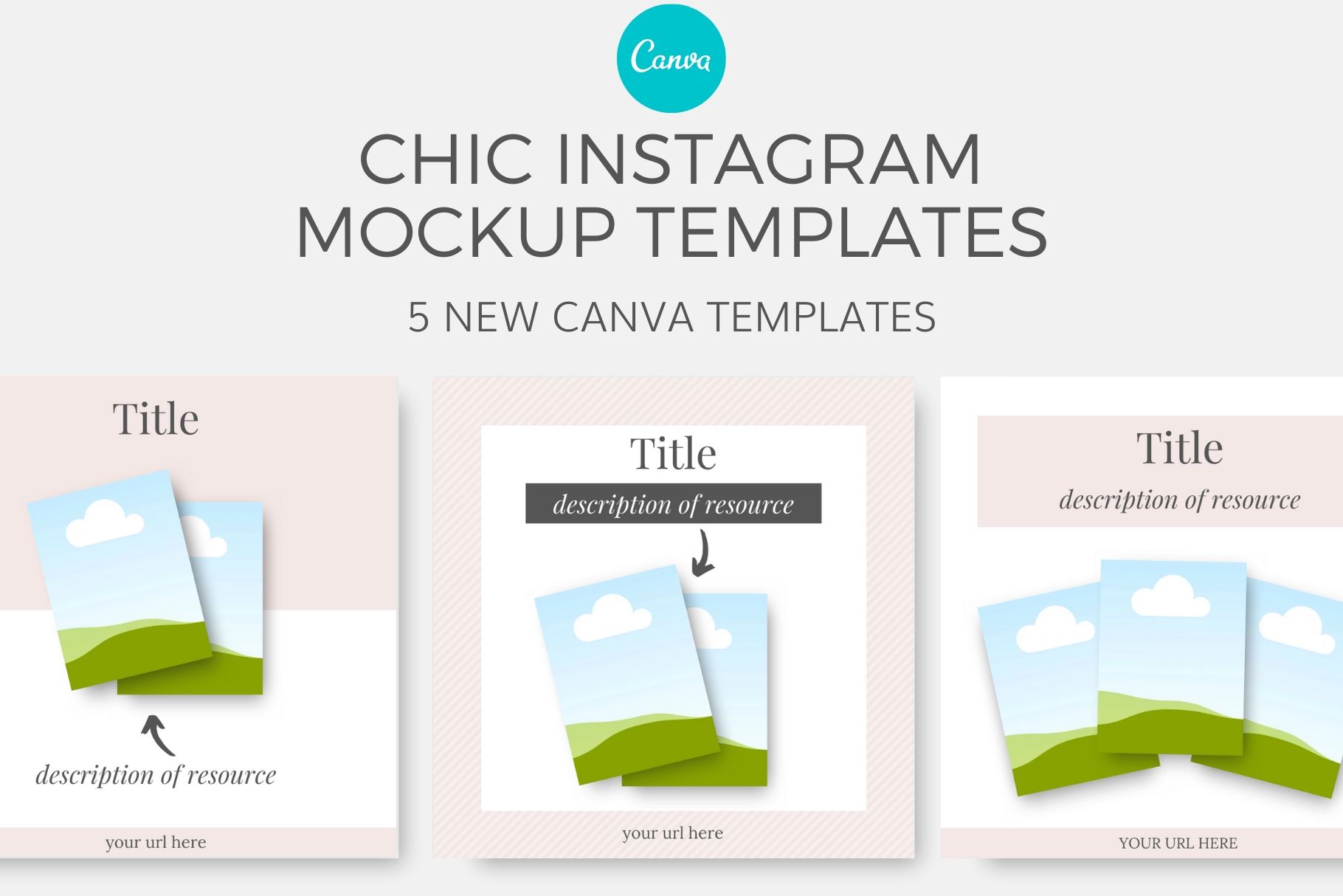 Download Chic Instagram Mock Up Canva Templates