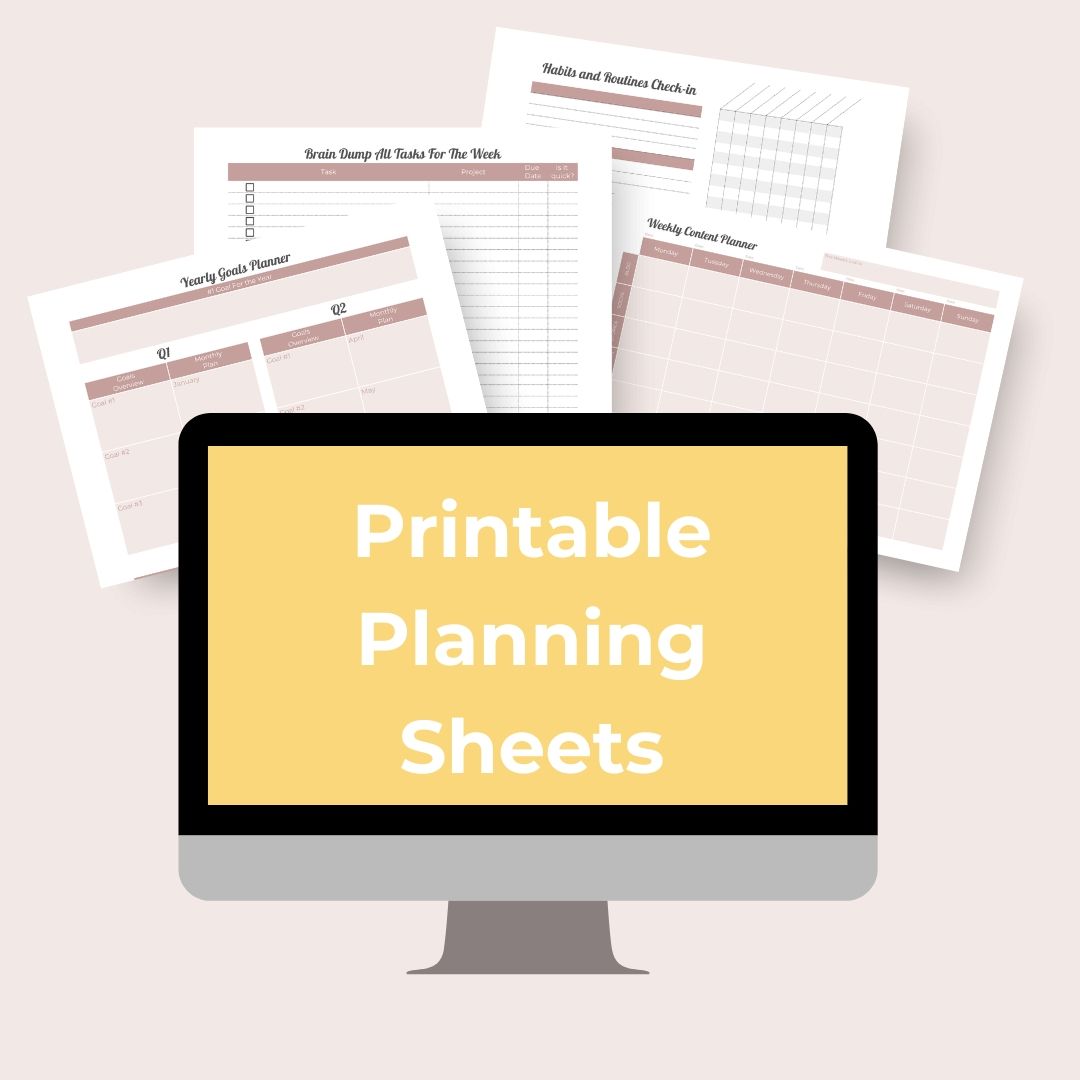 Included:  Trello planner, Google Planner AND Printable Planner