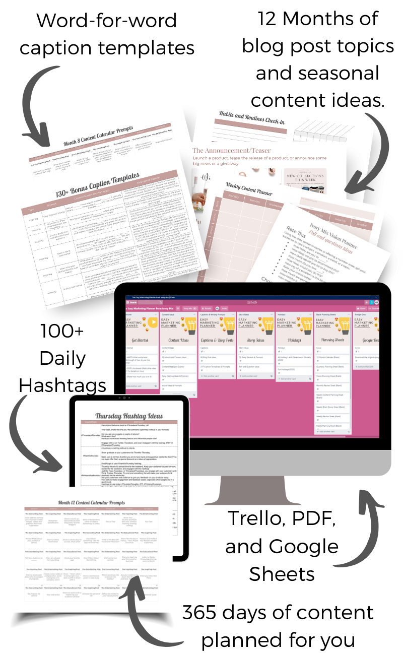 Copy of Copy of Easy Marketing Planner