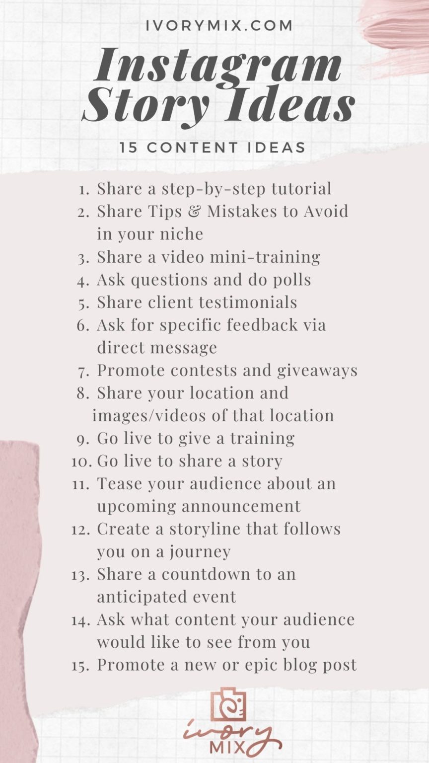 Build Your Brand with Instagram Stories - Ivory Mix