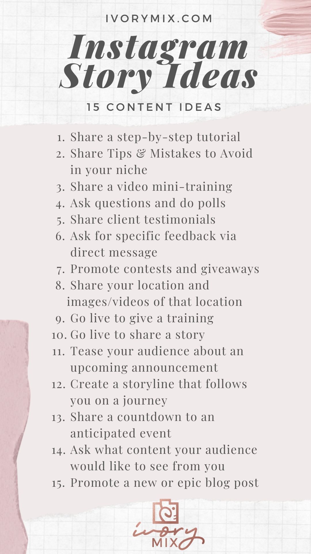 15 content ideas for Instagram Story