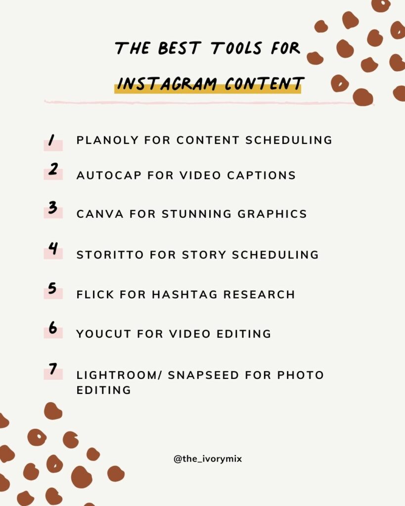 The Best Tools For Instagram Content (What I Use To Maximize Growth ...