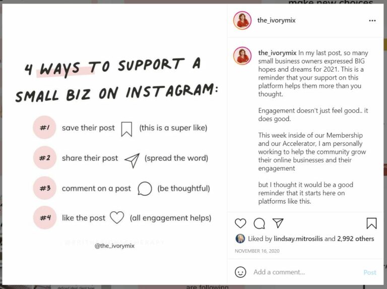 Instagram content ideas for a launch Ivory Mix