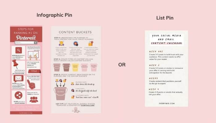 How to create pins that get clicks (design) - Ivory Mix