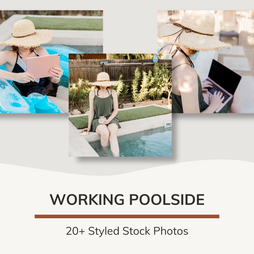 Working Poolside (25+ Styled Stock Images)