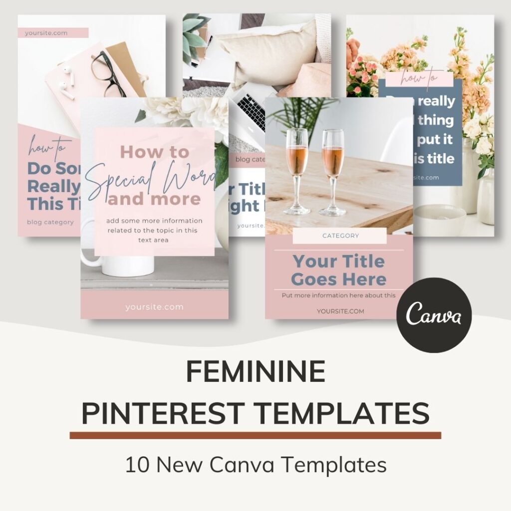 Feminine Pinterest Templates