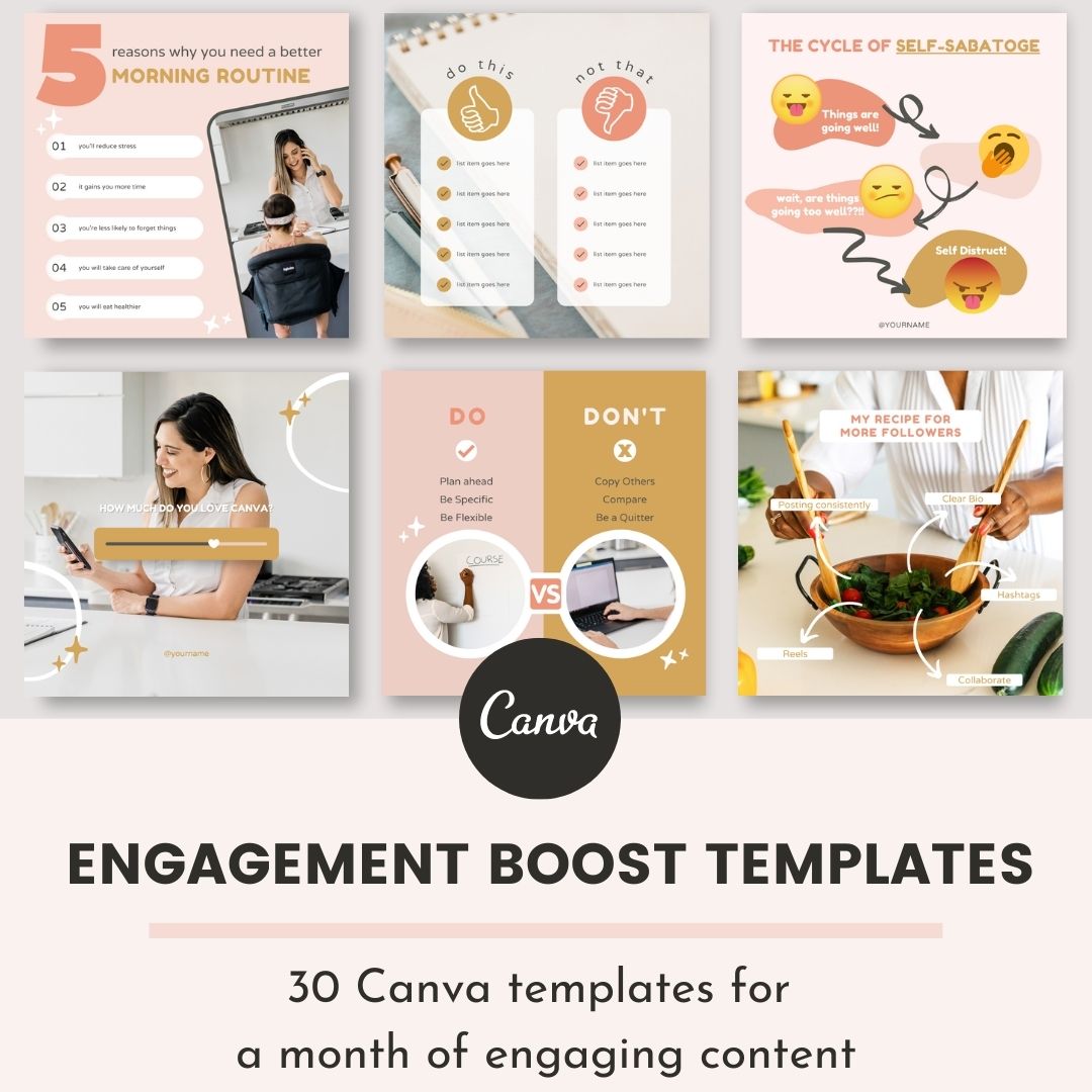 happy engagement instagram canva graphic templates