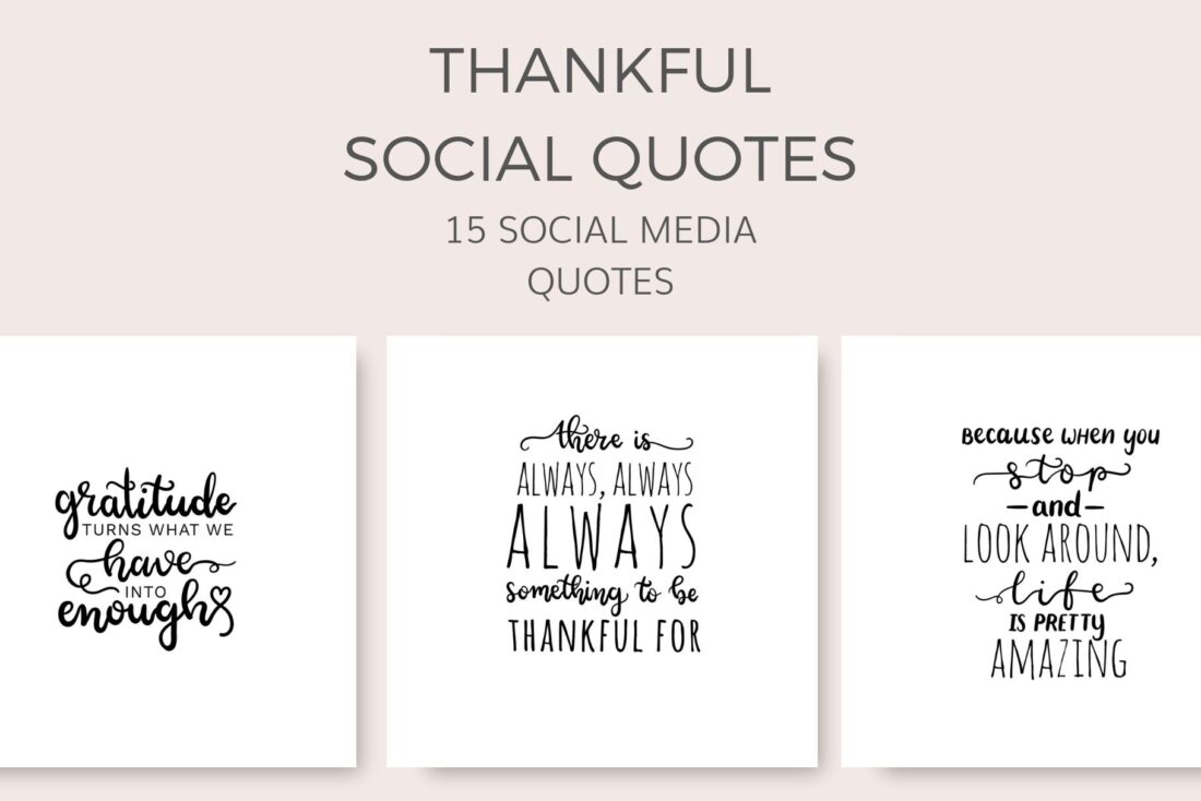thankful grateful thanksgiving social media quote graphics
