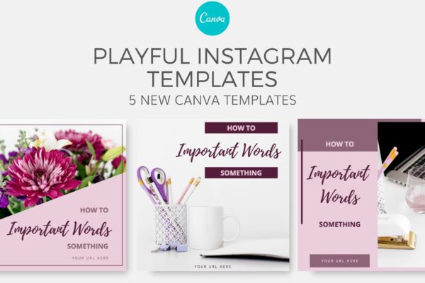 Playful Instagram - Canva Templates Issue #17