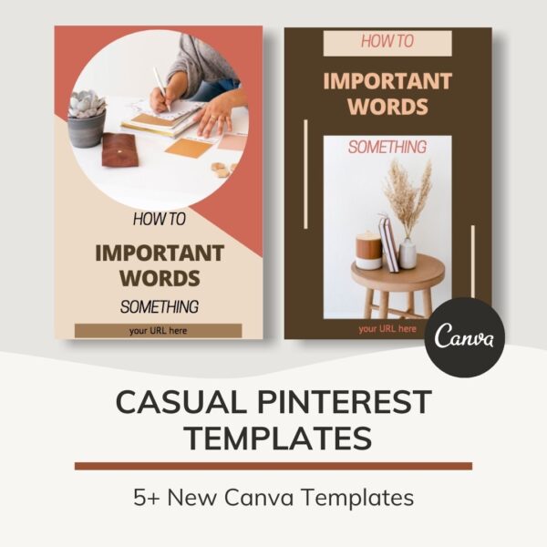 Casual Pinterest - Canva Templates Issue #25