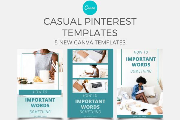 Casual Pinterest - Canva Templates Issue #19