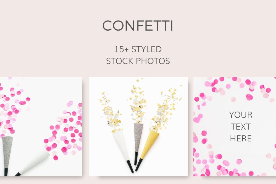 Confetti Styled Stock Photos
