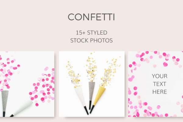 Confetti Styled Stock Photos