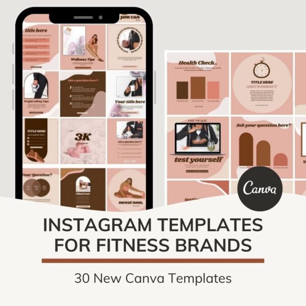 canva templates for fitness brands