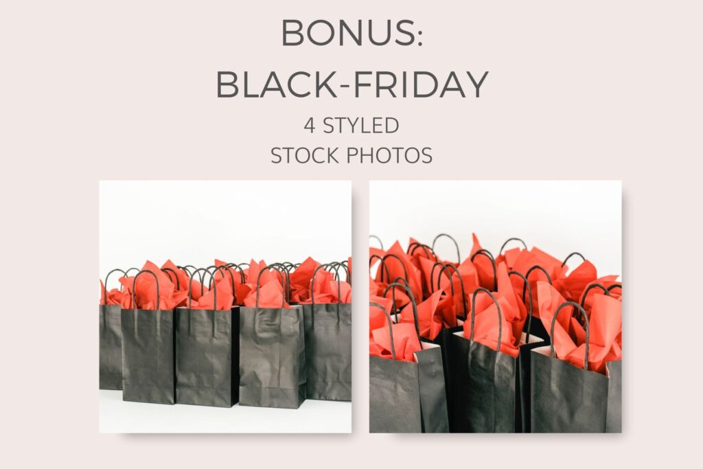 Black Friday Bonus Styled Stock Photos samples