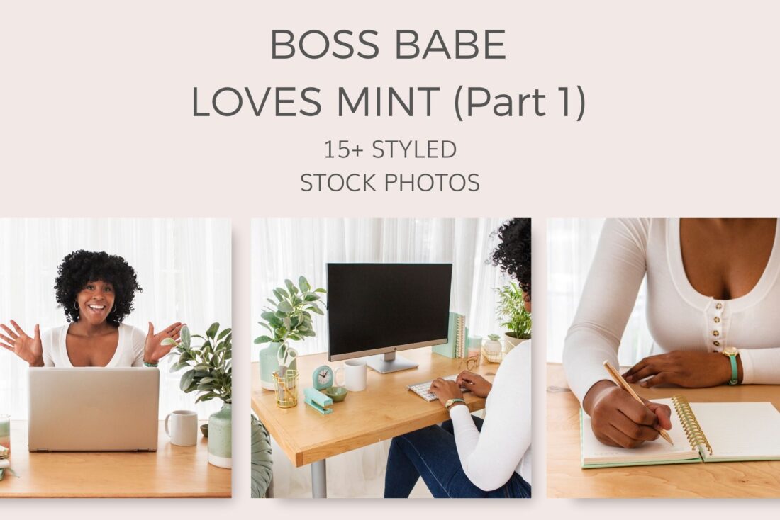 boss babe stock photos mint green sea foam
