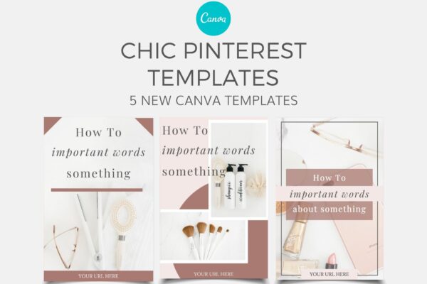 Chic Pinterest - Canva Templates Issue #12