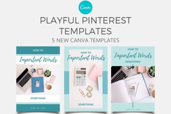 Playful Pinterest - Canva Templates Issue #17