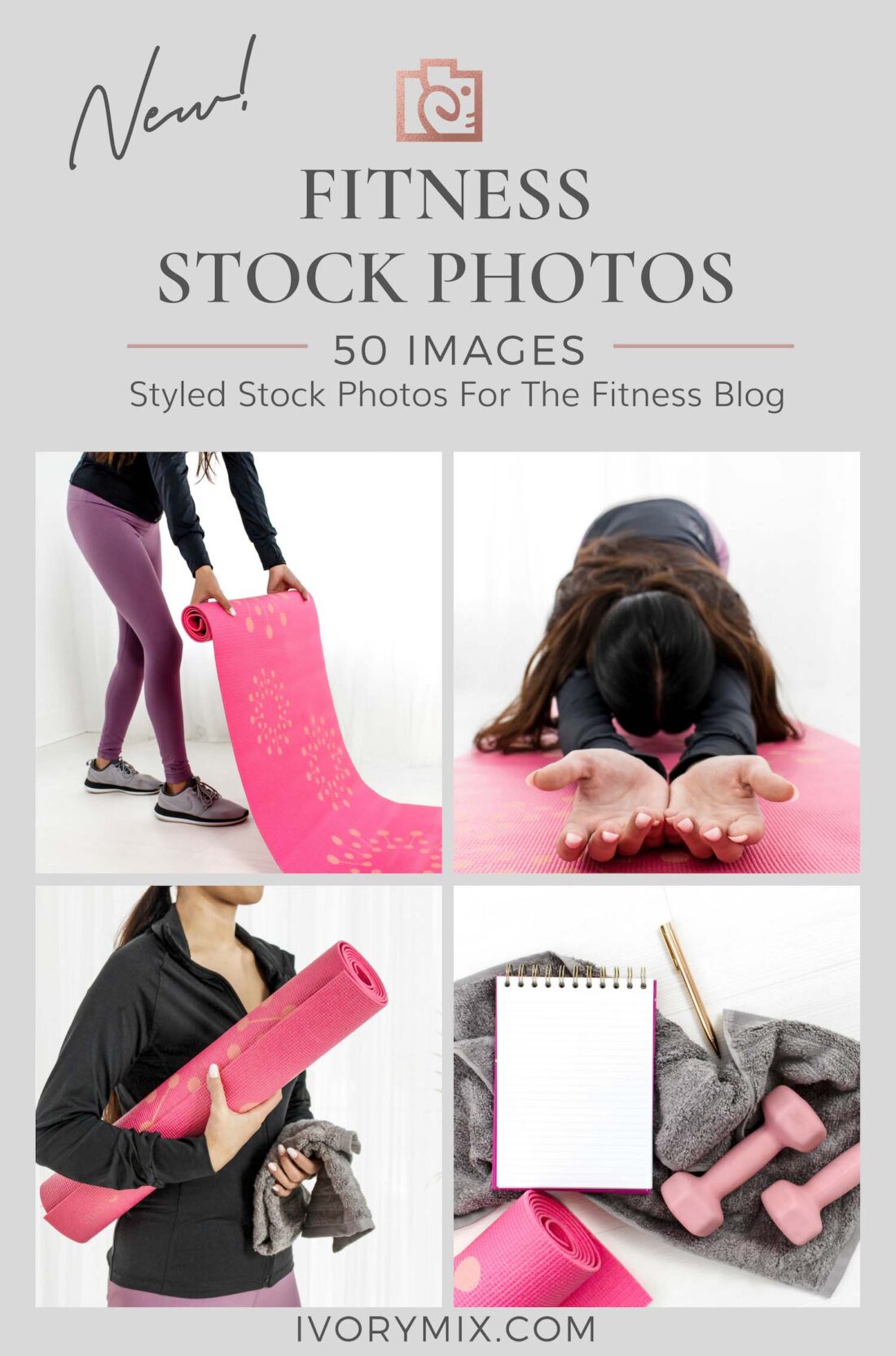Fitness yoga stock photos from Ivory Mix